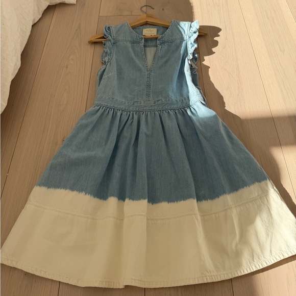 kate spade Dresses & Skirts - [Kate Spade] Blue and Cream Denim Dress